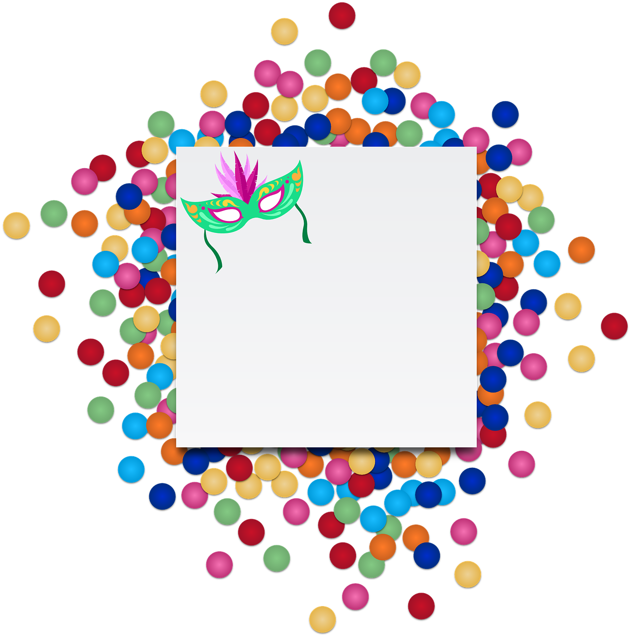 Confetti Note Carnival Stickdatei – Musik