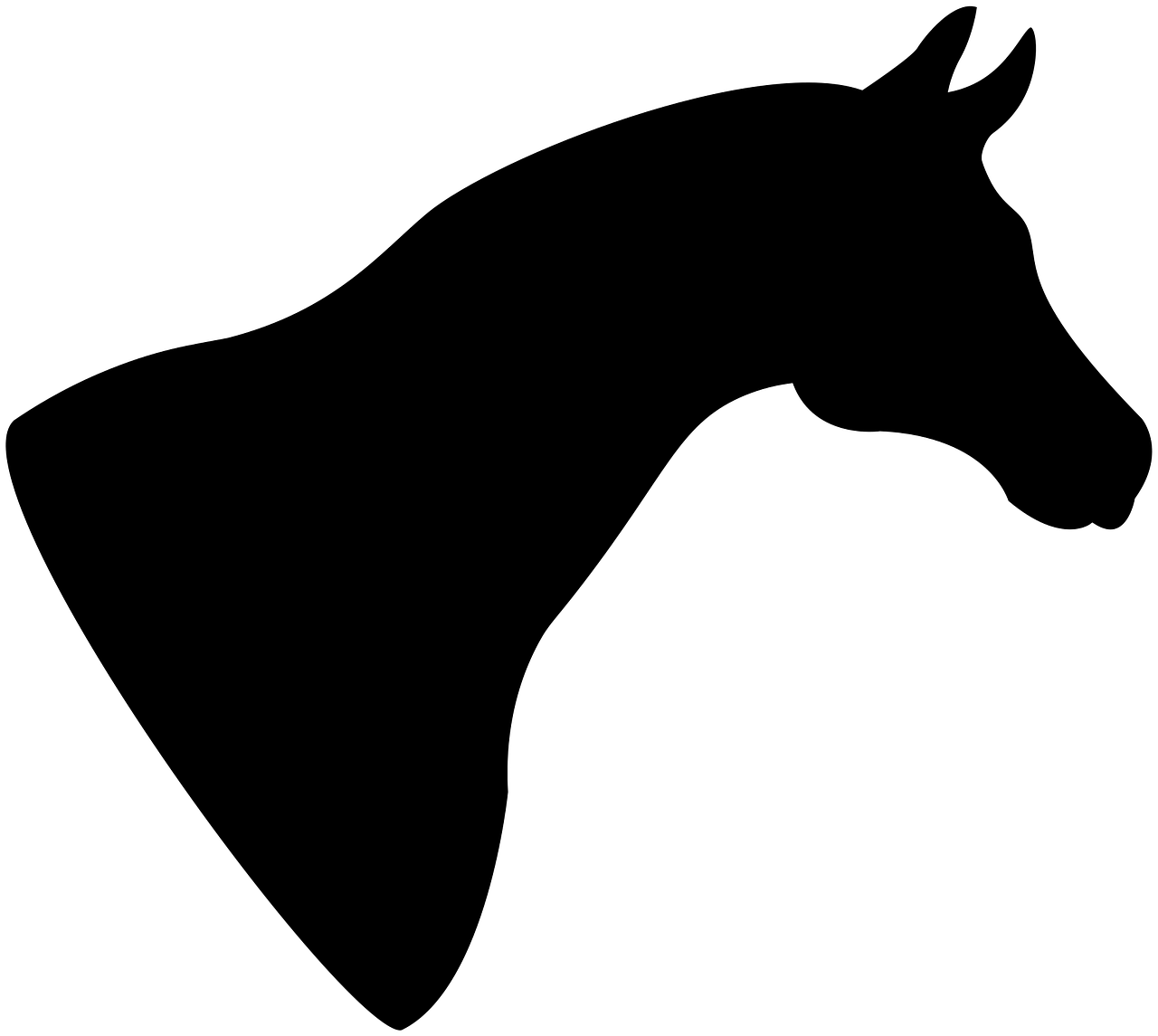 Horse Nature Silhouette Stickdatei