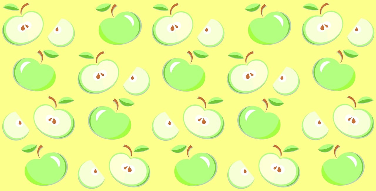 Apples Apple Beautiful wallpaper Stickdatei – Essen & Trinken