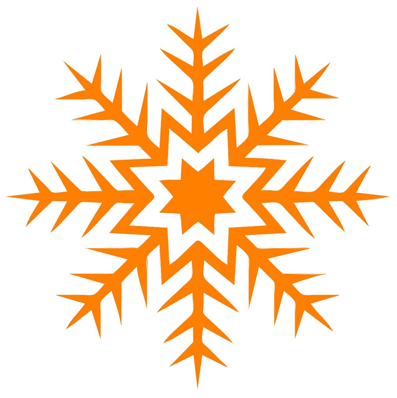 Abstract Orange Star