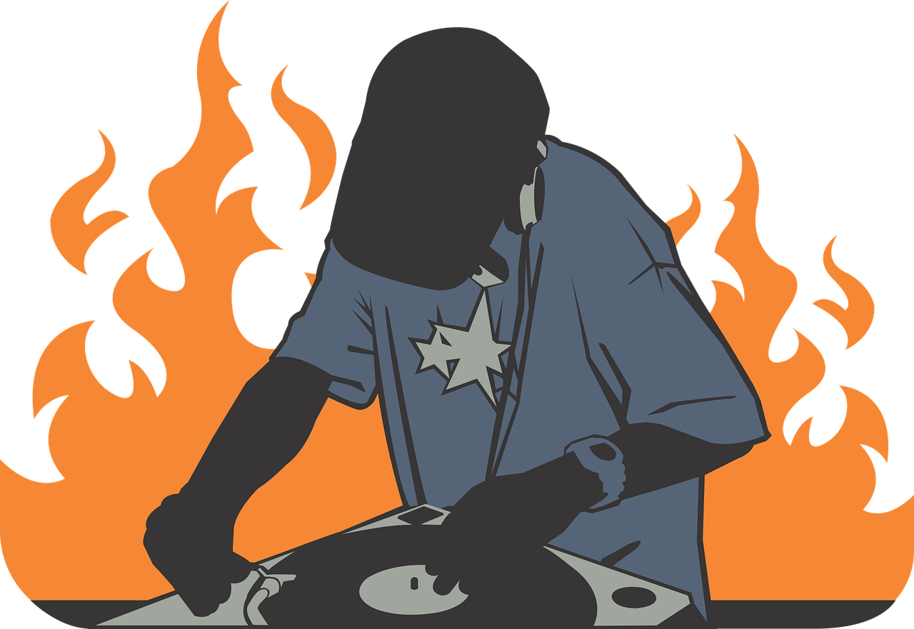 Deejay Fire Orange Stickdatei – Musik
