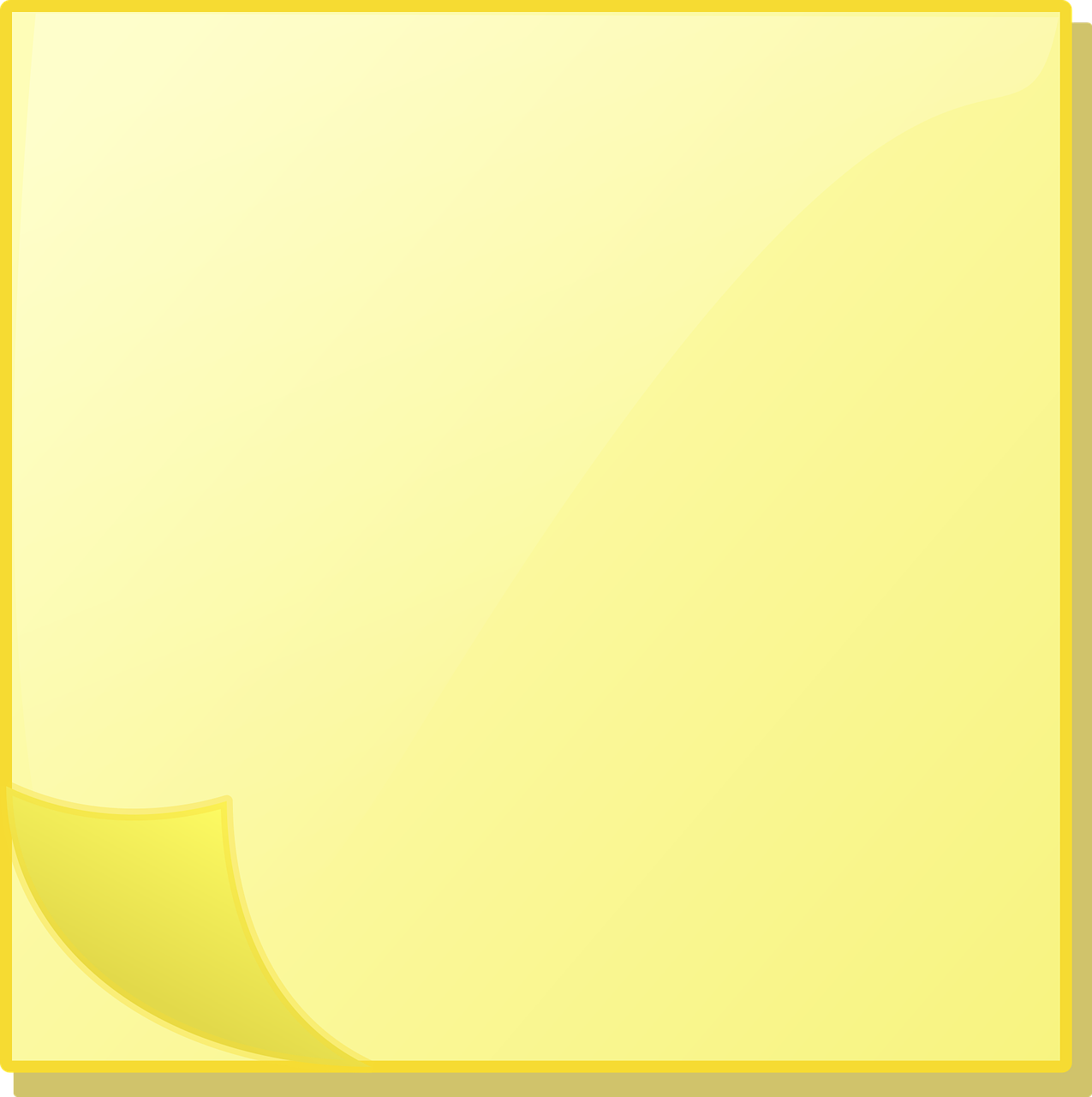 Note Sticky note Yellow