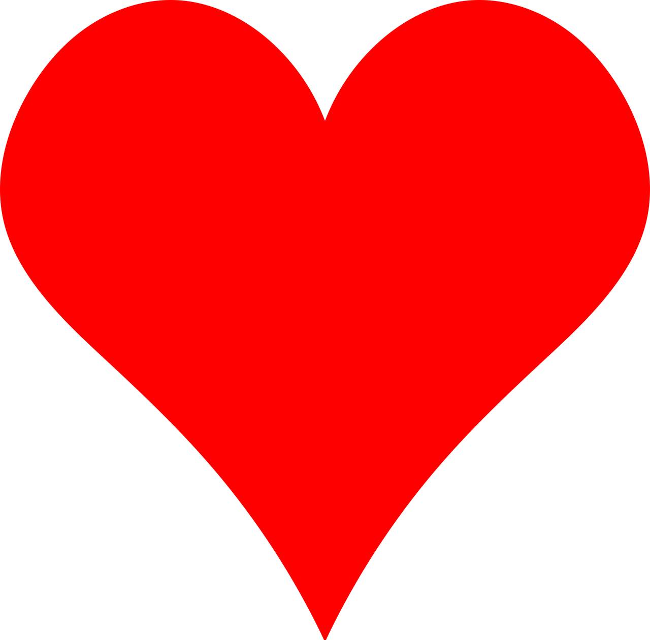 Heart Red Simple Stickdatei – Herzen & Liebe