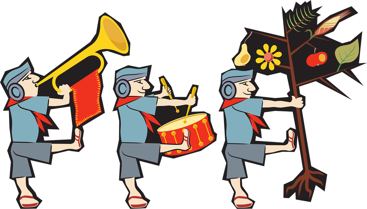 Person Trumpet March Stickdatei