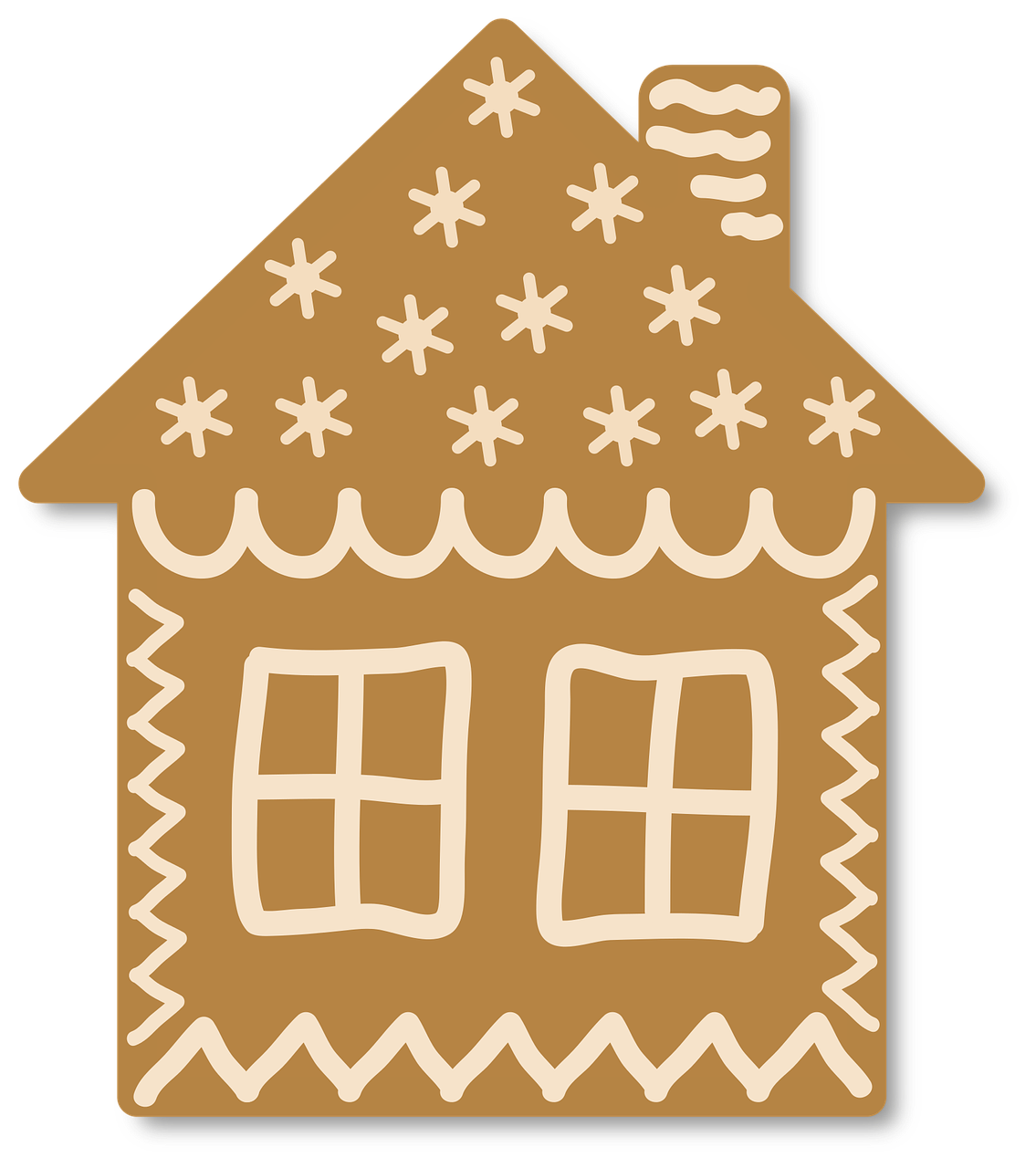Gingerbread House Christmas Stickdatei