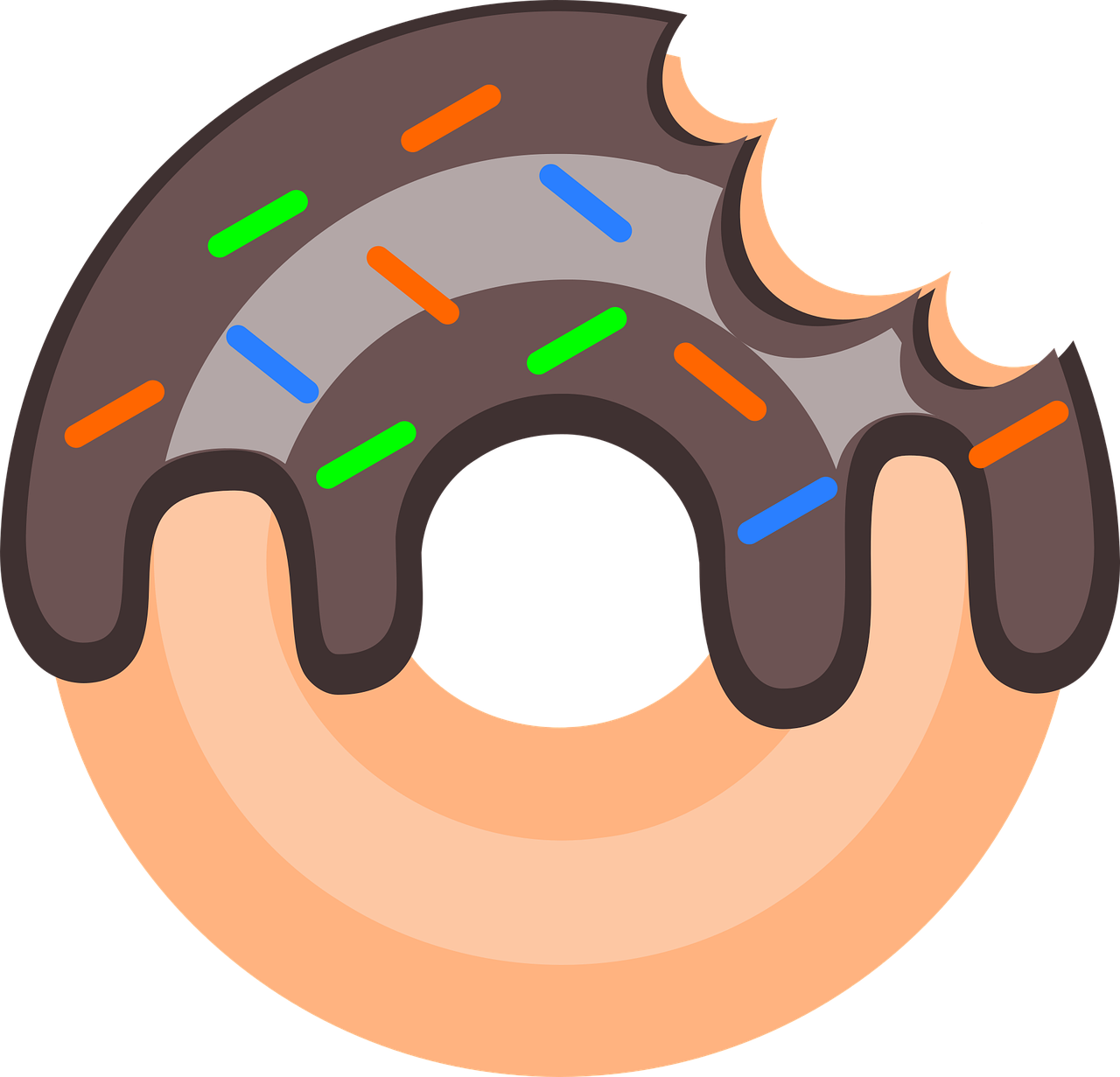 Donut Gingerbread Sweets Stickdatei