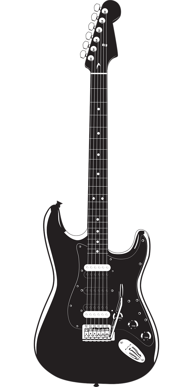 Music Instrument Guitar Stickdatei – Musik