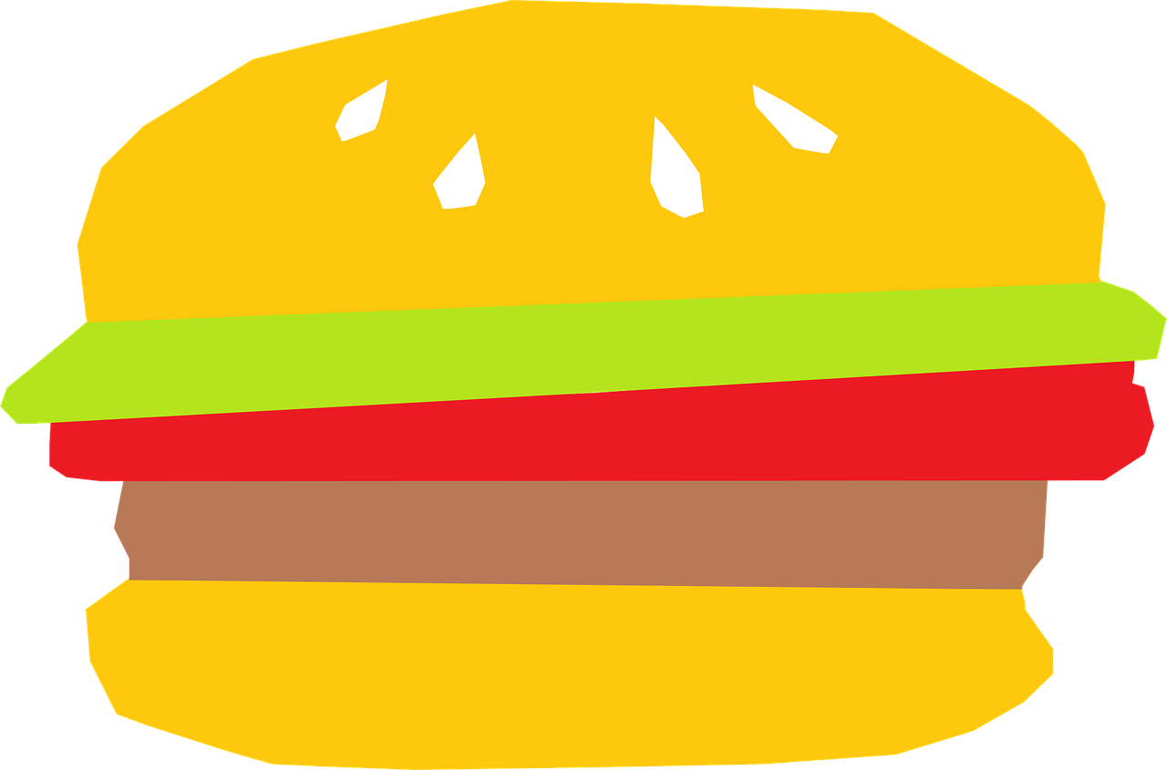 Burger Cartoon Stuff Stickdatei