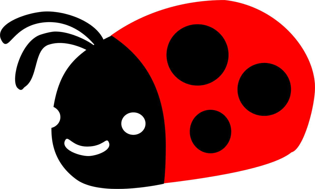 Beetle Kawaii insects Ladybird Stickdatei