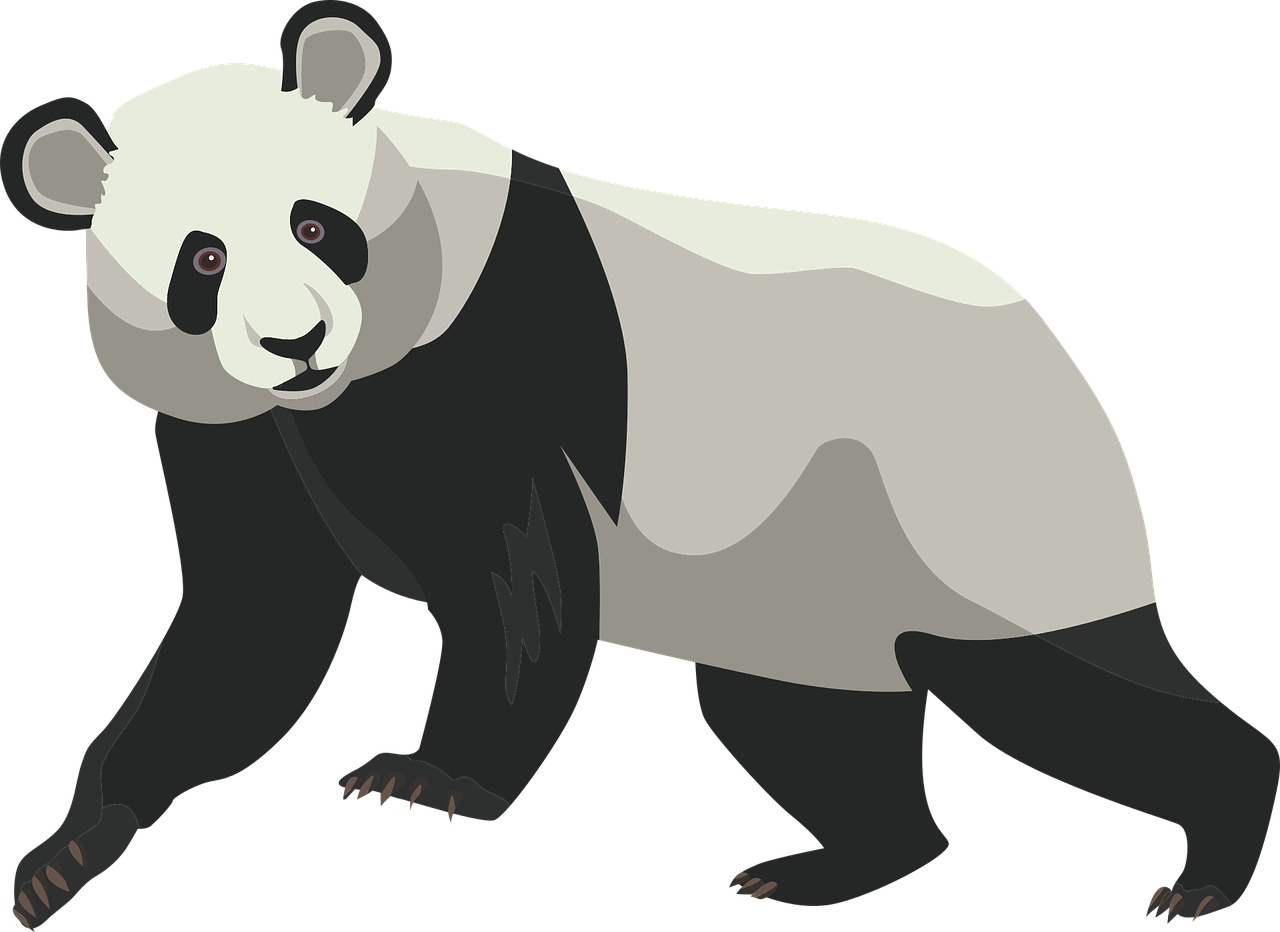 Panda Bear Animal Stickdatei – Tiere