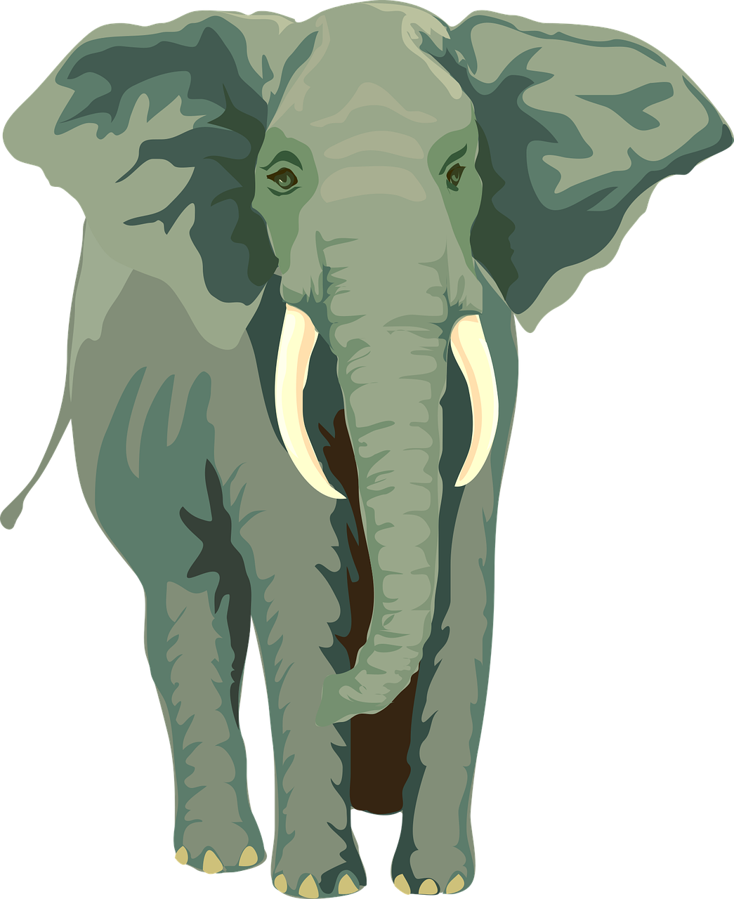 Elephant Nature Animal Stickdatei