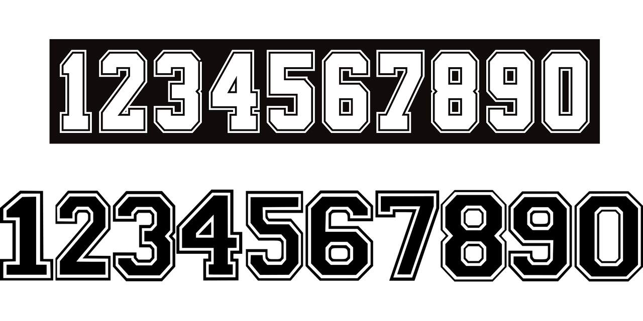 Game number Numbers Football Stickdatei – Sport