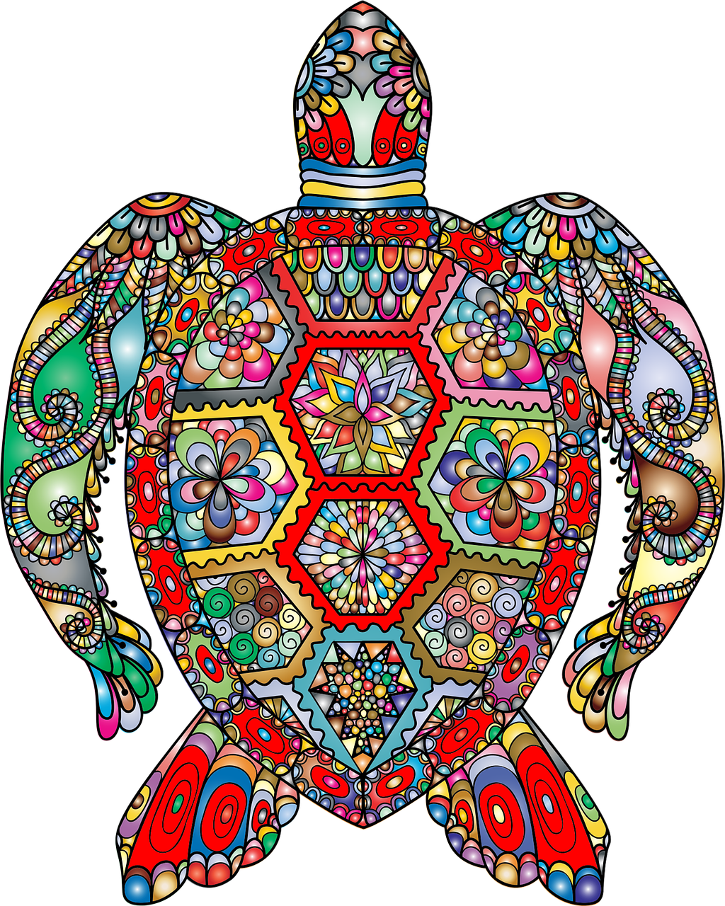 Sea turtle Flower wallpaper Floral