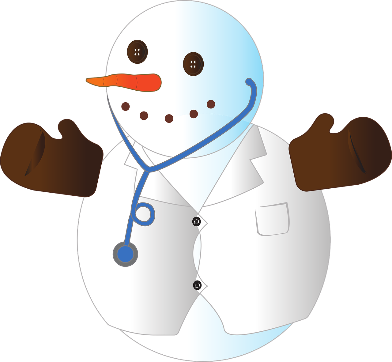 Snowman Christmas Doctor Stickdatei