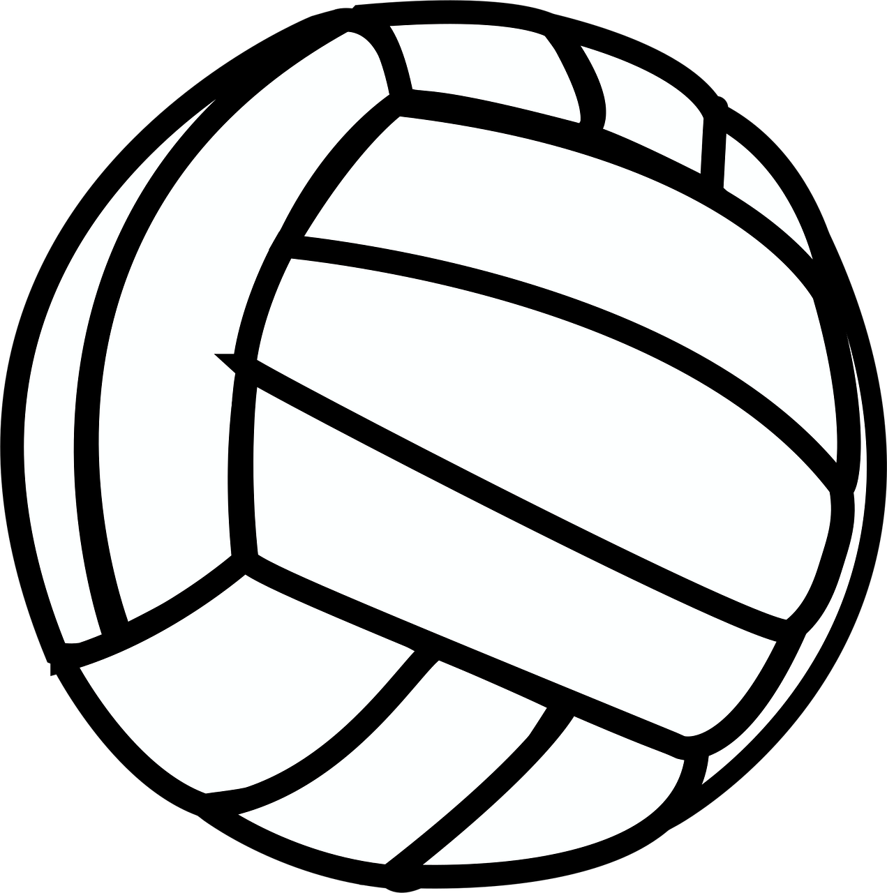 Volleyball Sport Black Stickdatei – Sport