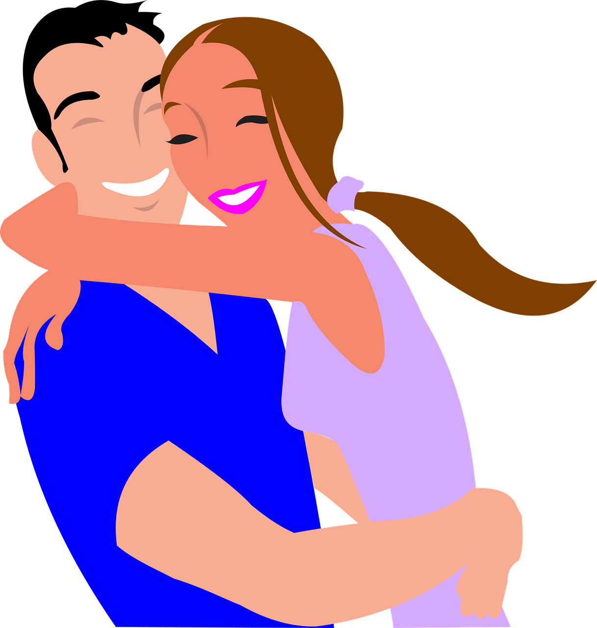 Couple Hug Happy