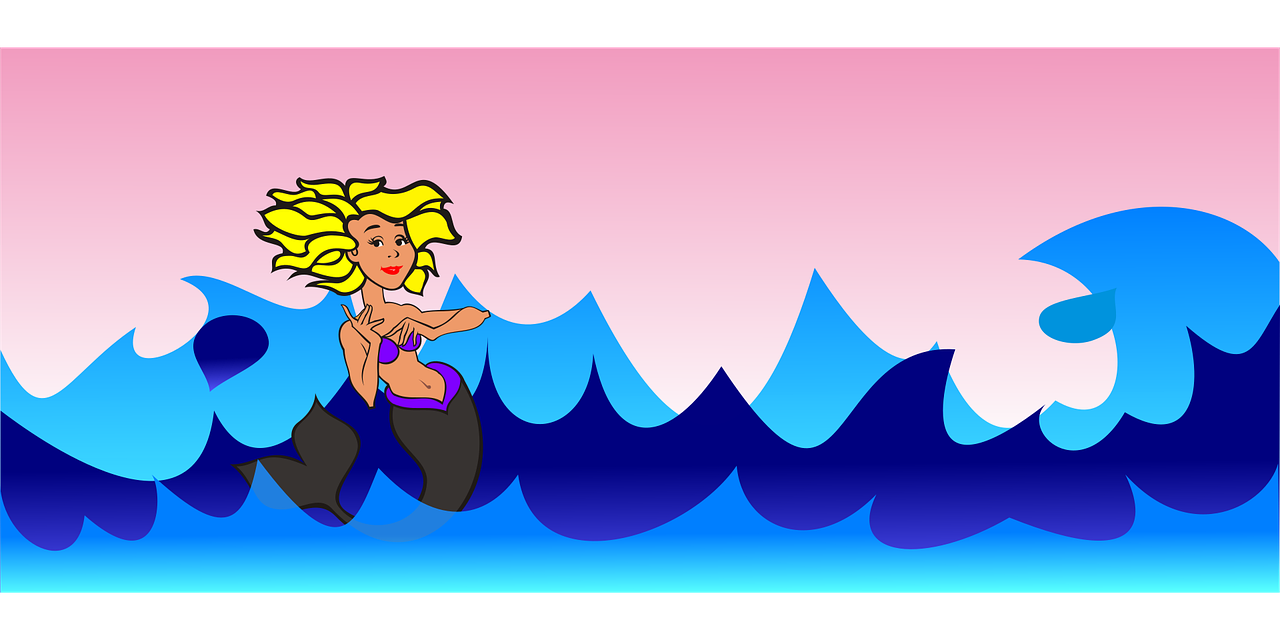 Mermaid Blond Nature Stickdatei – Kinder
