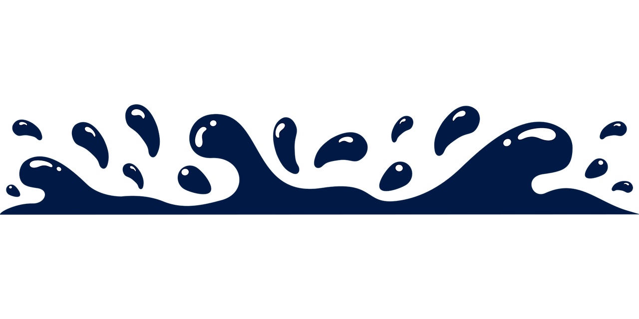 Splash Line Blue Stickdatei – Natur