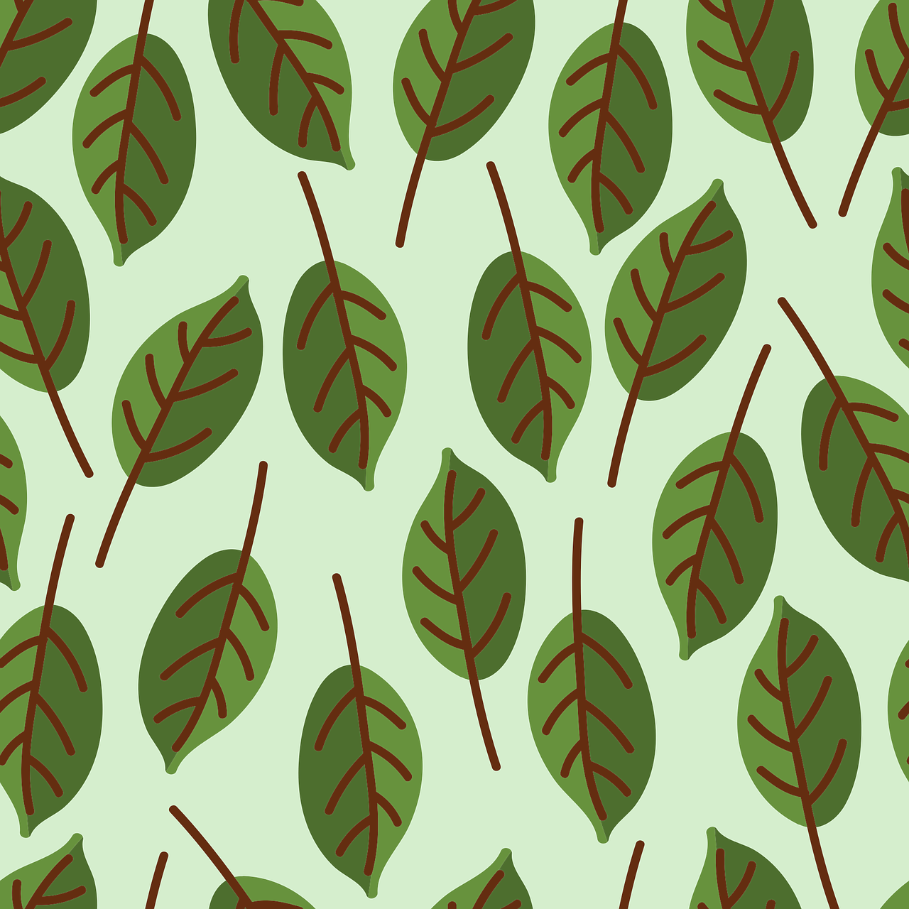 Leaves Drawing Wallpaper