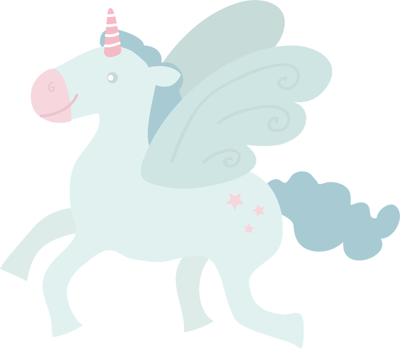Unicorn Fly Winged