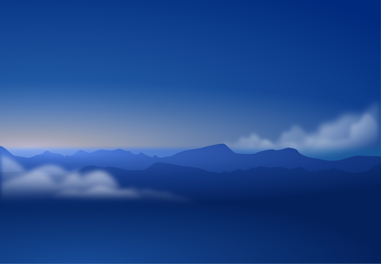 Sky Clouds Mountains Stickdatei
