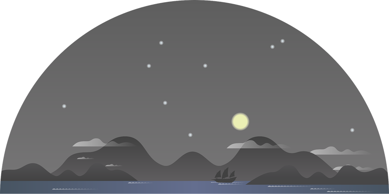 Mountain Night Landscape