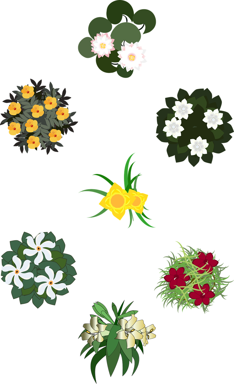 Flowers Garden Floral Stickdatei