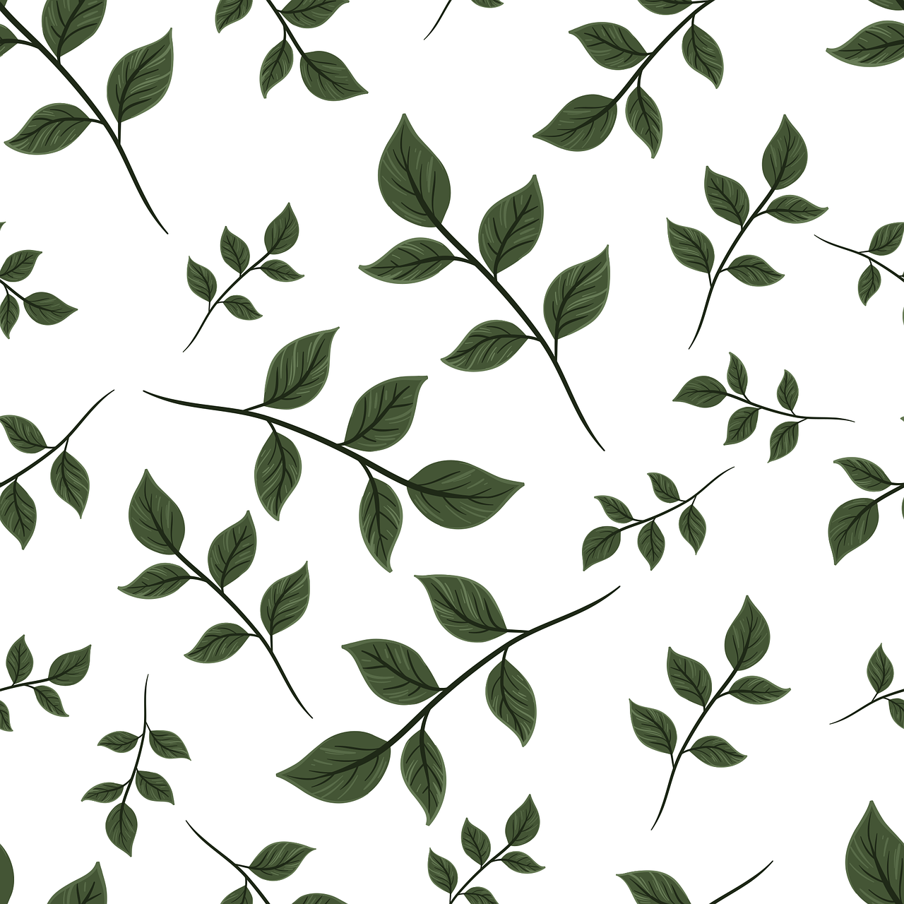 Leaves Foliage Plants Stickdatei – Natur