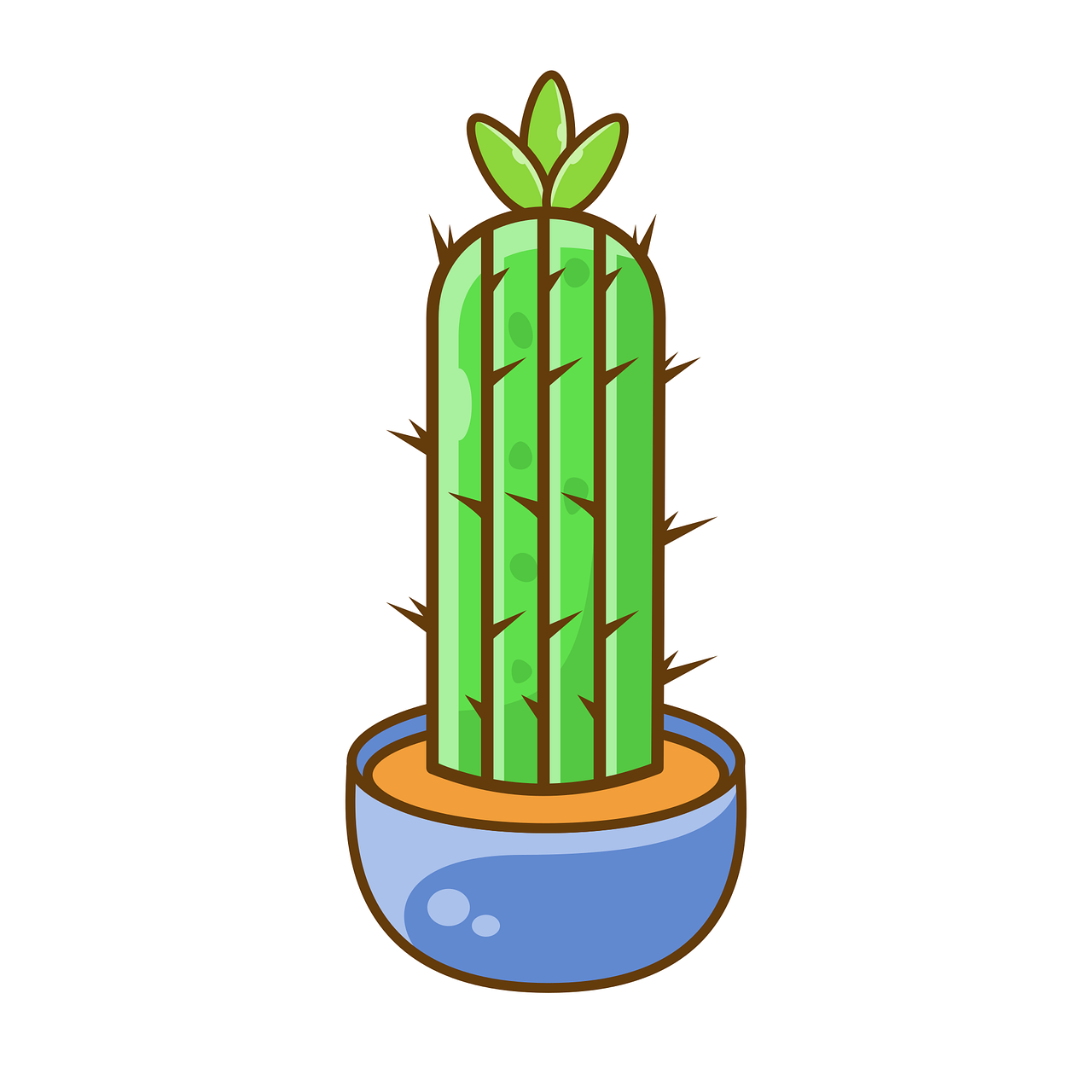 Cactus Plant Green Stickdatei