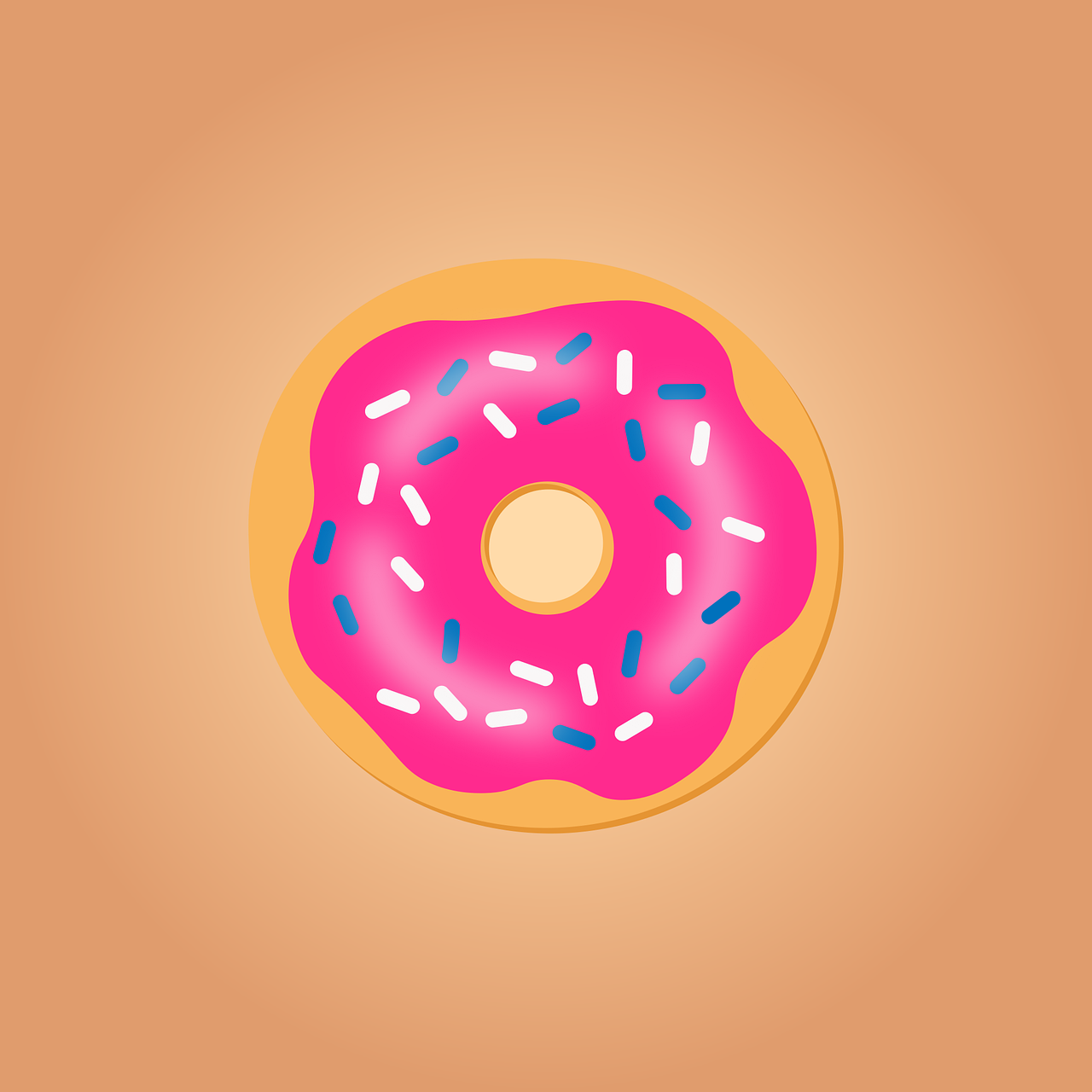 Donut Glaze Dessert Stickdatei – Essen & Trinken
