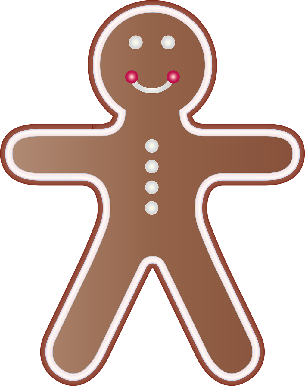 Christmas Gingerbread Cookie Stickdatei