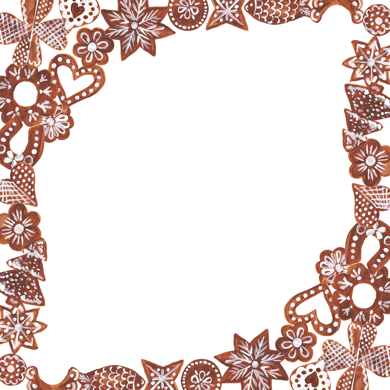 Gingerbread Christmas Frame