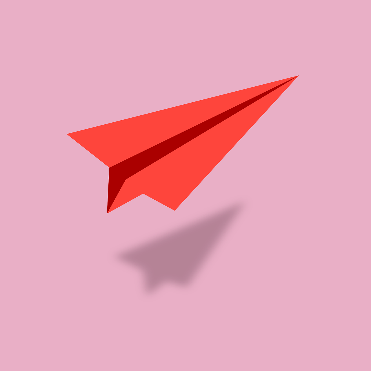 Paper rocket Origami paper rocket Icon