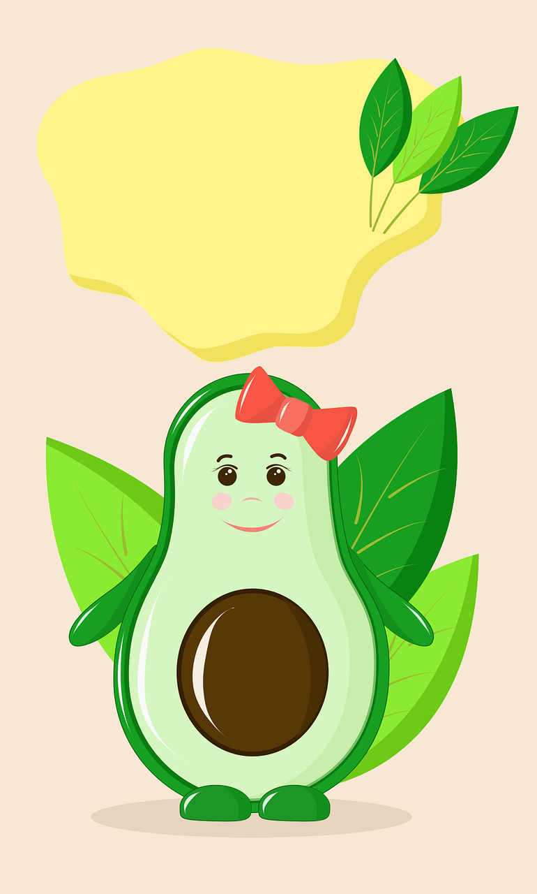 Avocado Food Green Stickdatei – Essen & Trinken