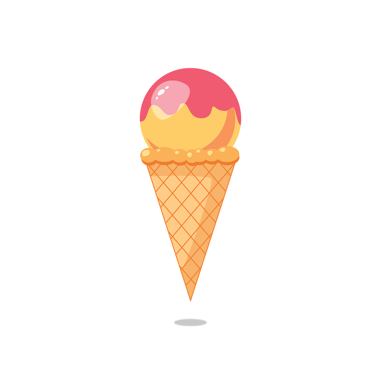 Ice cream Dessert Summer Stickdatei – Kinder