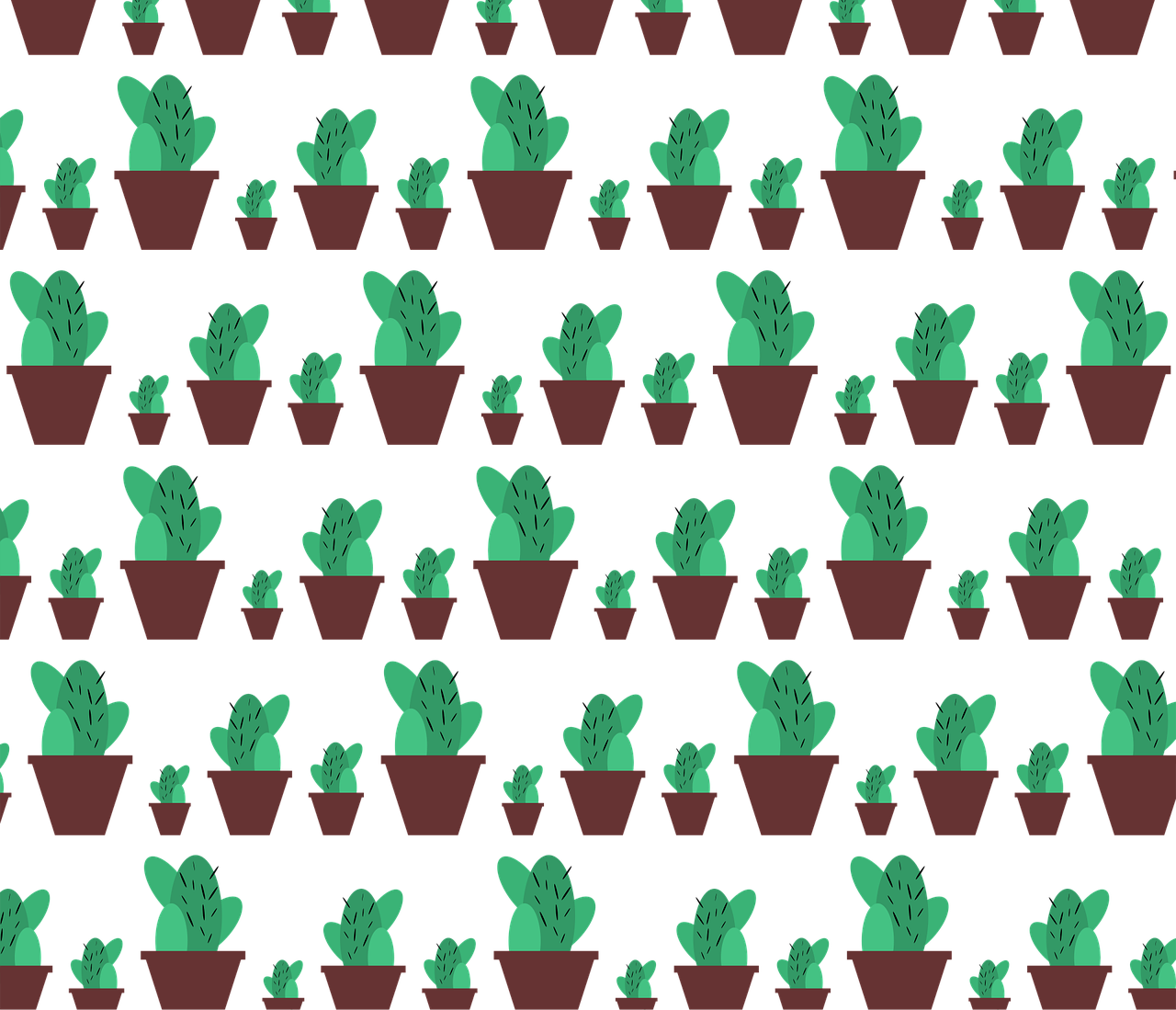 Cactus Cacti Pattern