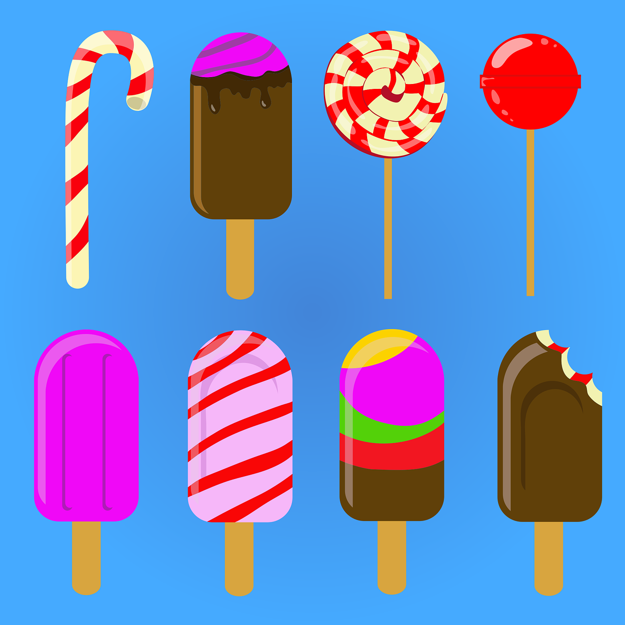 Ice cream Sweets Caramel Stickdatei – Kinder