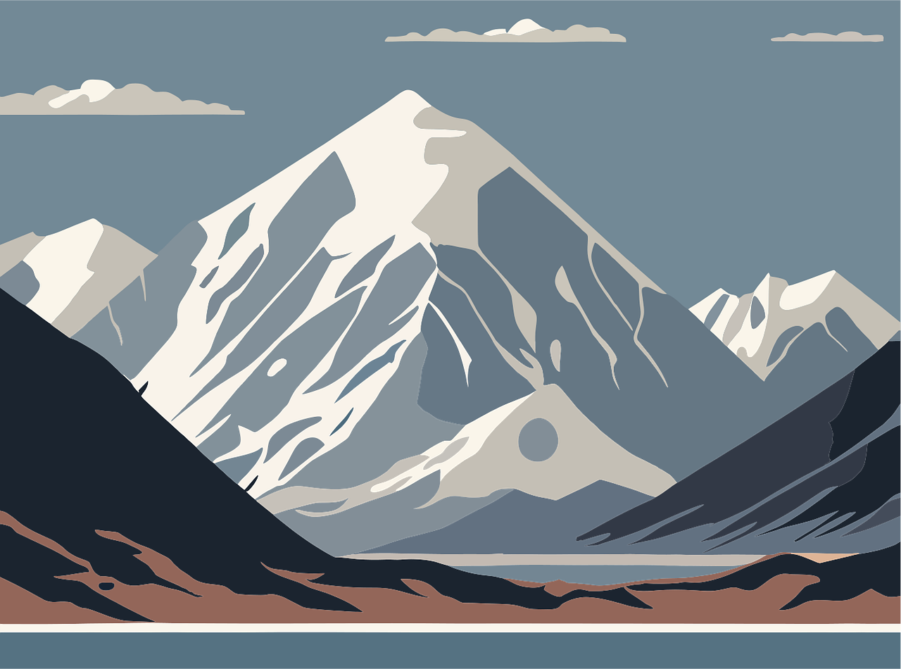 Mountains Landscape Nature Stickdatei – Natur