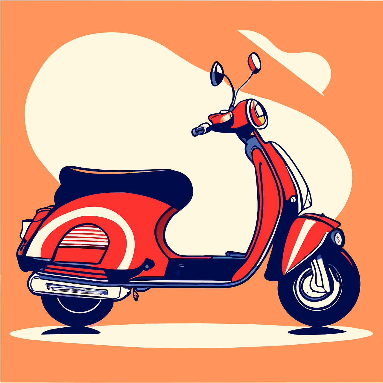 Vespa Scooter Motorcycle