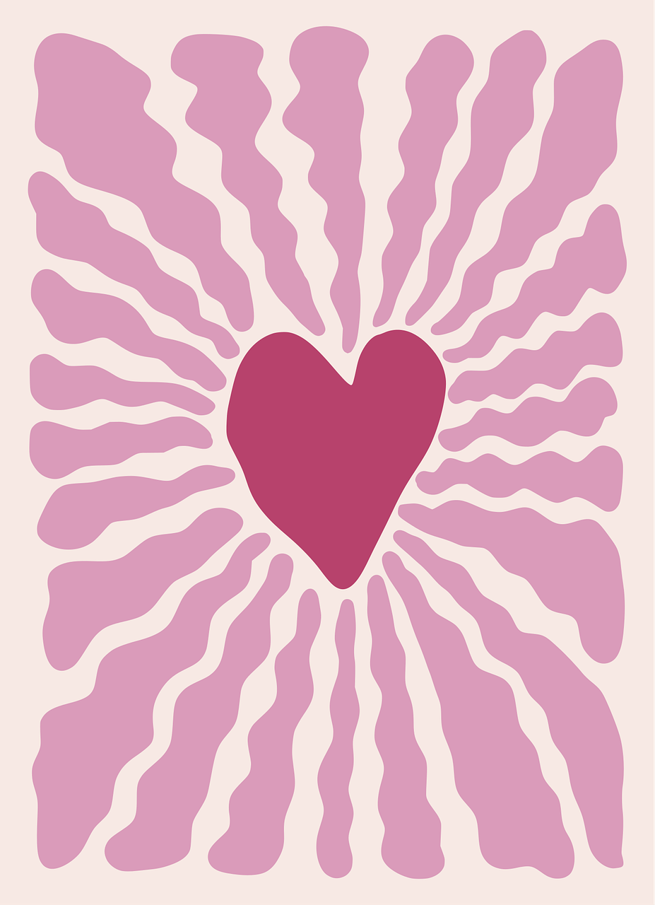 Heart Graphic Ornament
