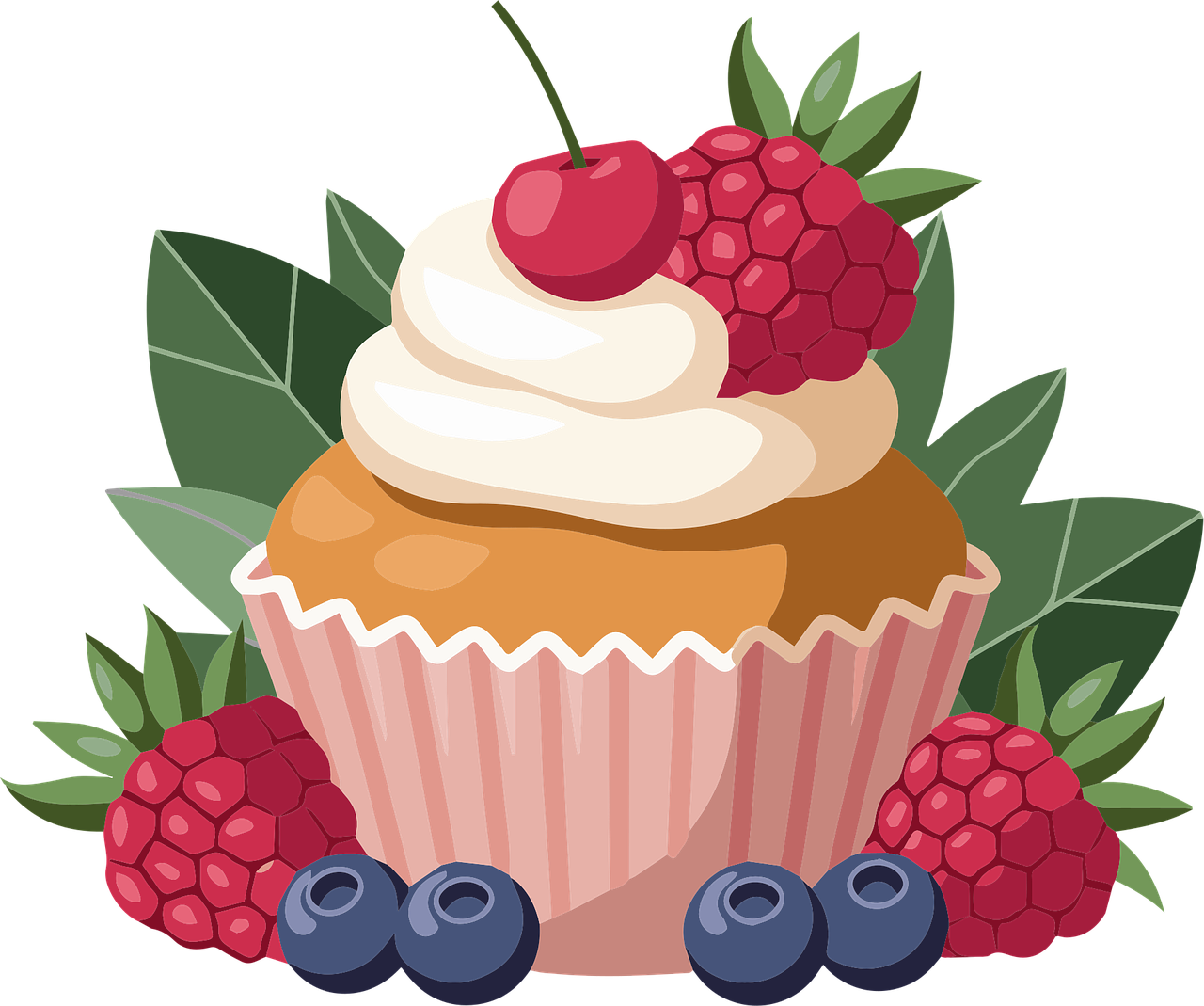 Ai generated Cupcake Sweet cupcake