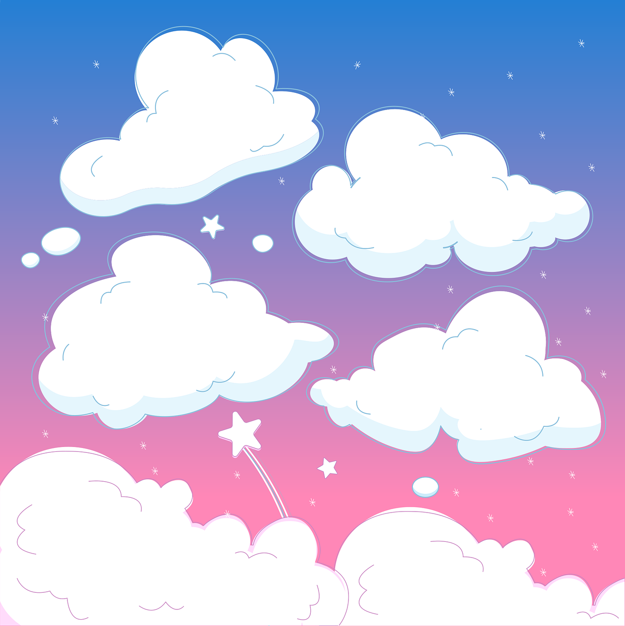 Clouds Nature Night sky