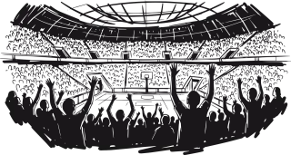 Stadion Crowd Arena Stickdatei