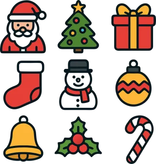 Christmas Christmas icon Christmas icons Stickdatei