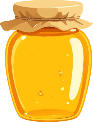 Jar Honey Sweets Stickdatei – Tiere