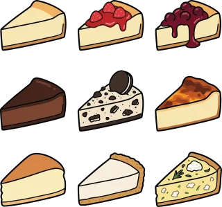 Cheesecake Dessert Cake Stickdatei