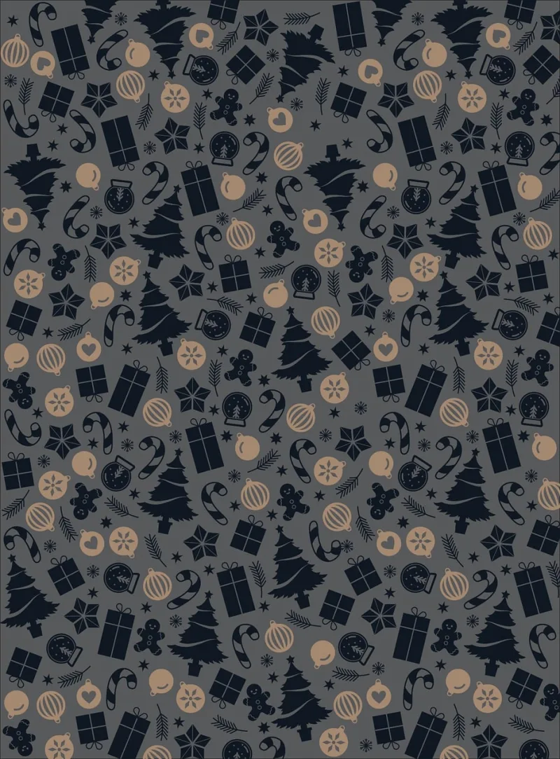 Christmas Background Pattern Stickdatei – Weihnachten