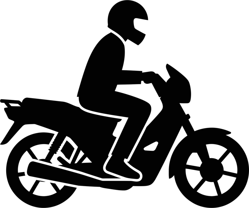 Motorcycle Motorbike Rider Stickdatei – Fahrzeuge