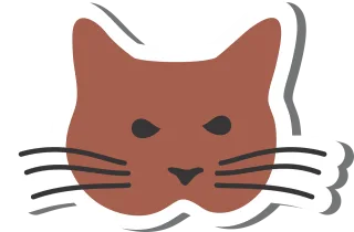 Cat Domestic cat Animal Stickdatei