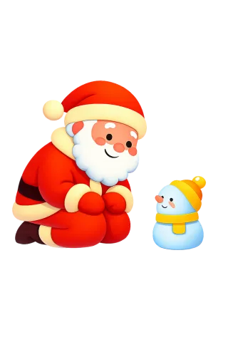 Stylized character Cartoon figure Winter outfit Stickdatei – Weihnachten